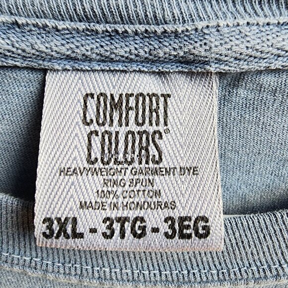 Comfort Colors Blue Long Sleeve Jersey Big & Tall Size 3XL - Picture 7 of 13
